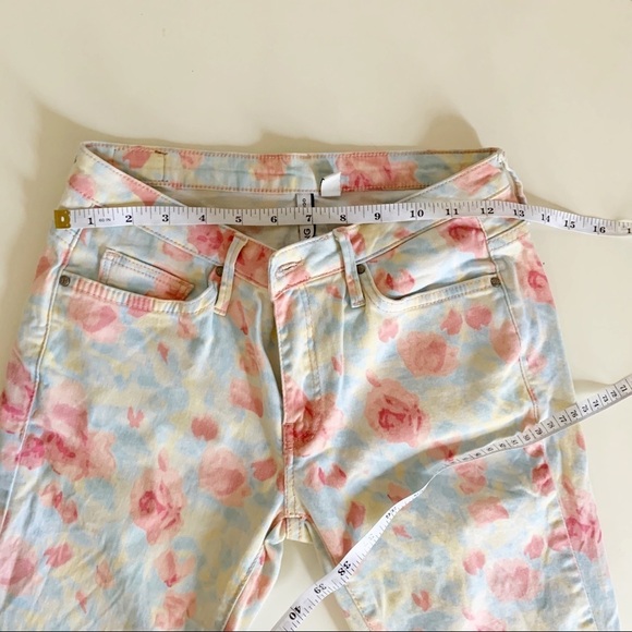 MNG by Mango Floral Skinny Jeans Size 4 - Picture 5 of 10